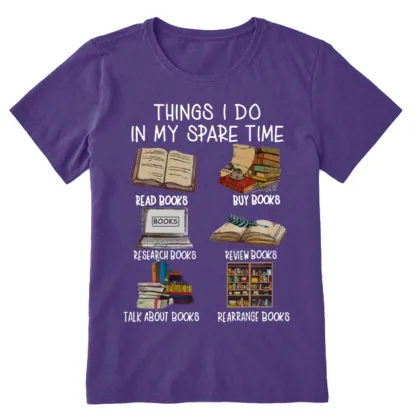Pagewings Things I Do In My Spare Time Book Lover Librarian Unisex Classic T-shirt