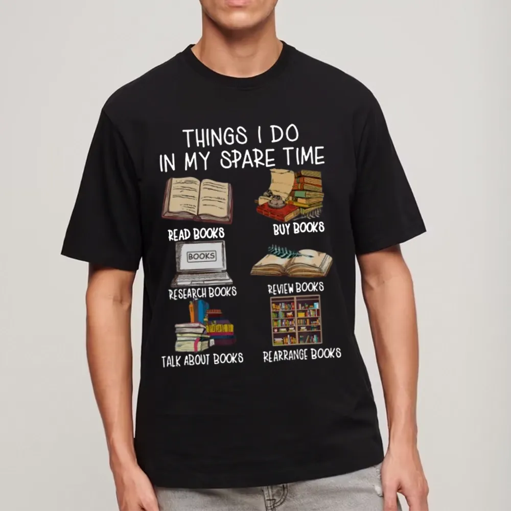 Pagewings Things I Do In My Spare Time Book Lover Librarian Unisex Classic T-shirt