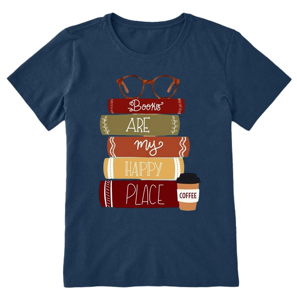 Pagewings Books are My Happy Place Unisex Classic T-shirt