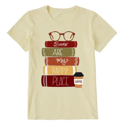 Pagewings Books are My Happy Place Unisex Classic T-shirt