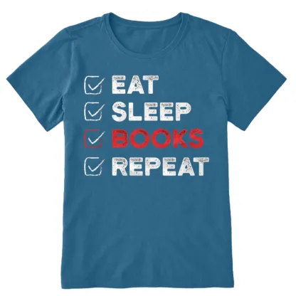 Pagewings Eat Sleep Books Repeat Unisex Classic T-shirt