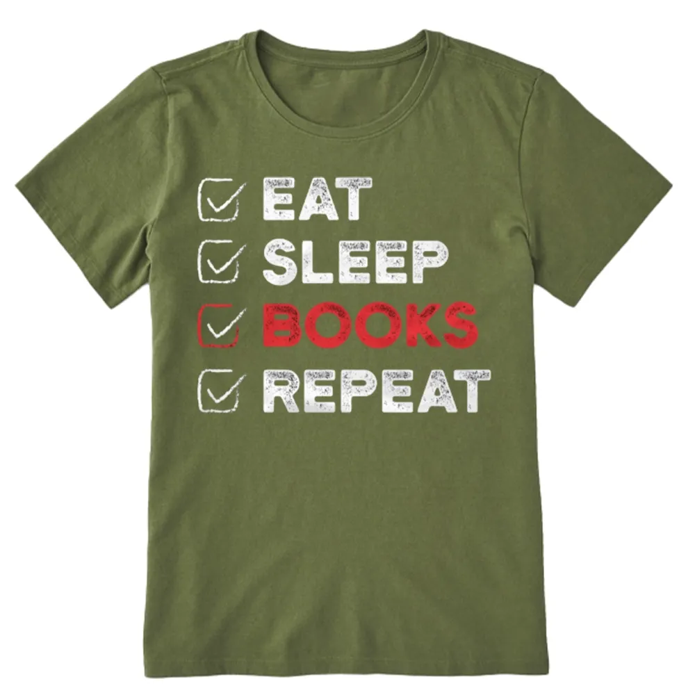 Pagewings Eat Sleep Books Repeat Unisex Classic T-shirt
