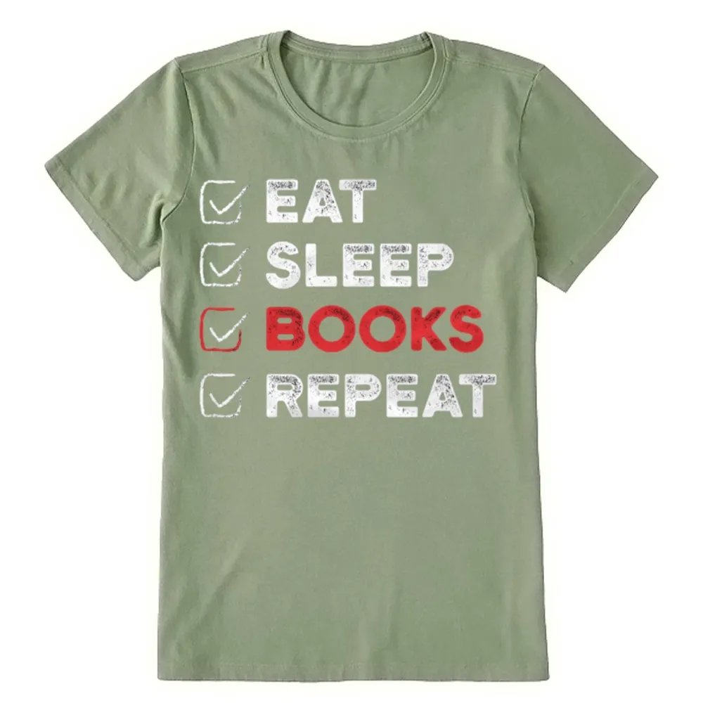 Pagewings Eat Sleep Books Repeat Unisex Classic T-shirt