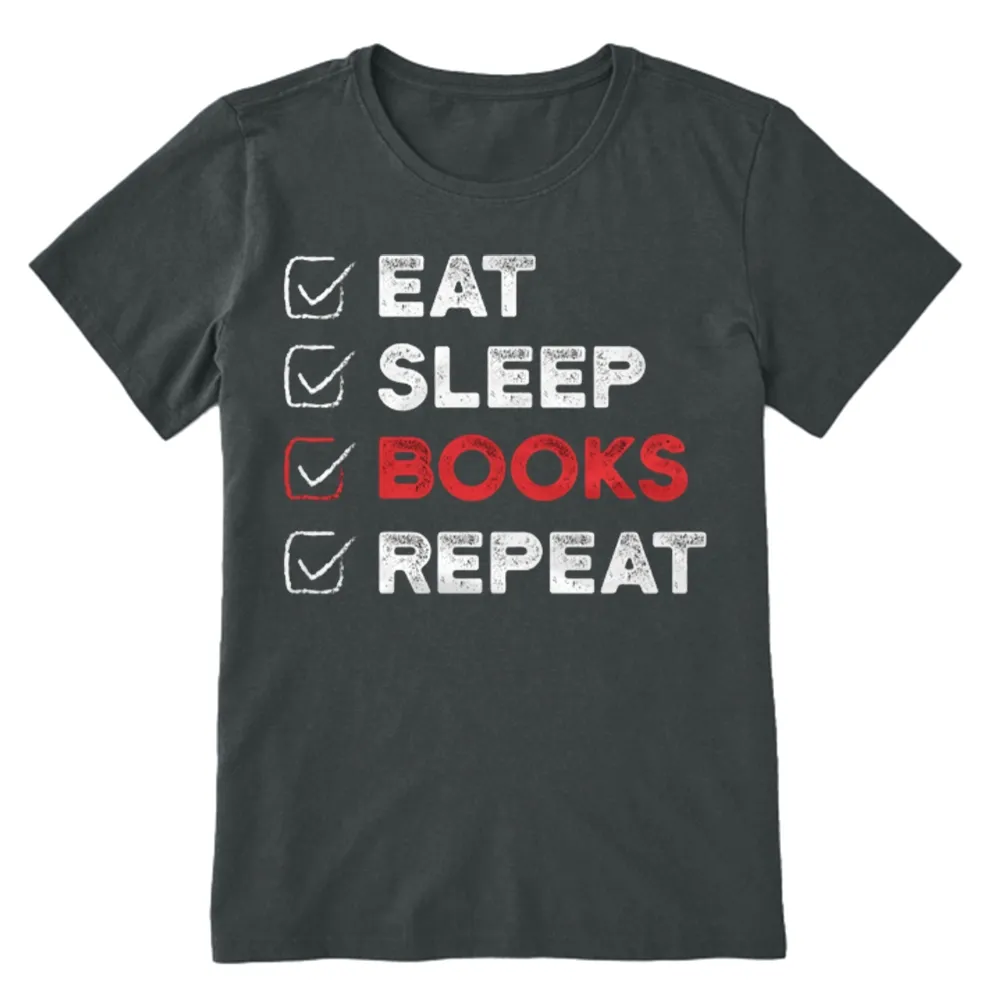 Pagewings Eat Sleep Books Repeat Unisex Classic T-shirt