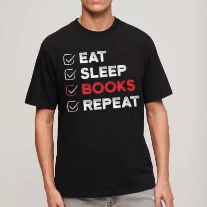 Pagewings Eat Sleep Books Repeat Unisex Classic T-shirt