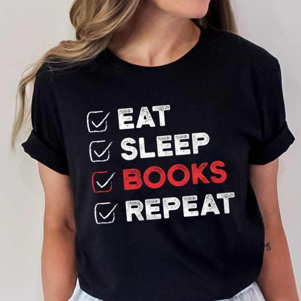 Pagewings Eat Sleep Books Repeat Unisex Classic T-shirt