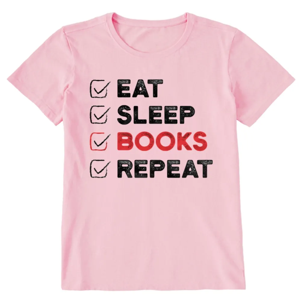 Pagewings Eat Sleep Books Repeat Unisex Classic T-shirt