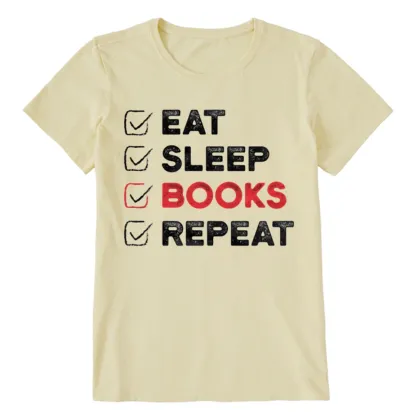 Pagewings Eat Sleep Books Repeat Unisex Classic T-shirt