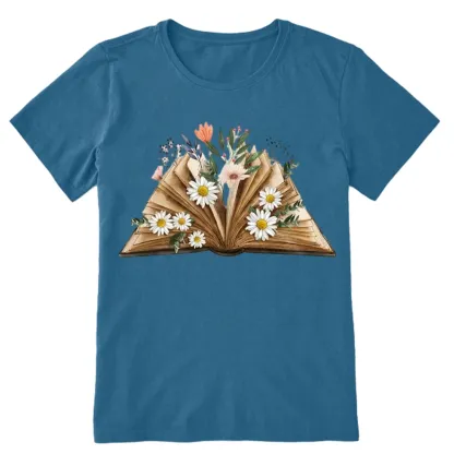 Pagewings Reading Flower Book Unisex Classic T-shirt