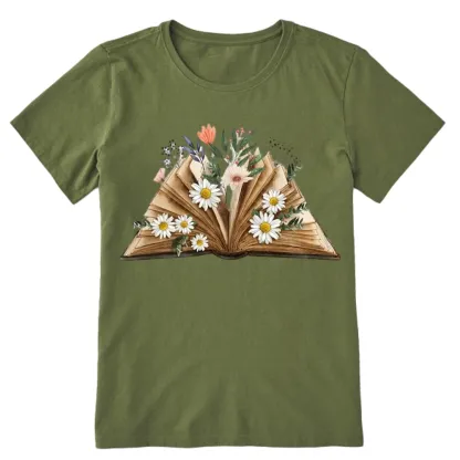 Pagewings Reading Flower Book Unisex Classic T-shirt