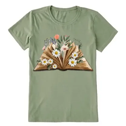 Pagewings Reading Flower Book Unisex Classic T-shirt
