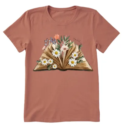 Pagewings Reading Flower Book Unisex Classic T-shirt