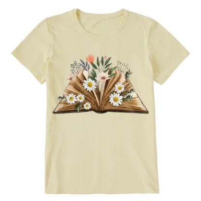 Pagewings Reading Flower Book Unisex Classic T-shirt