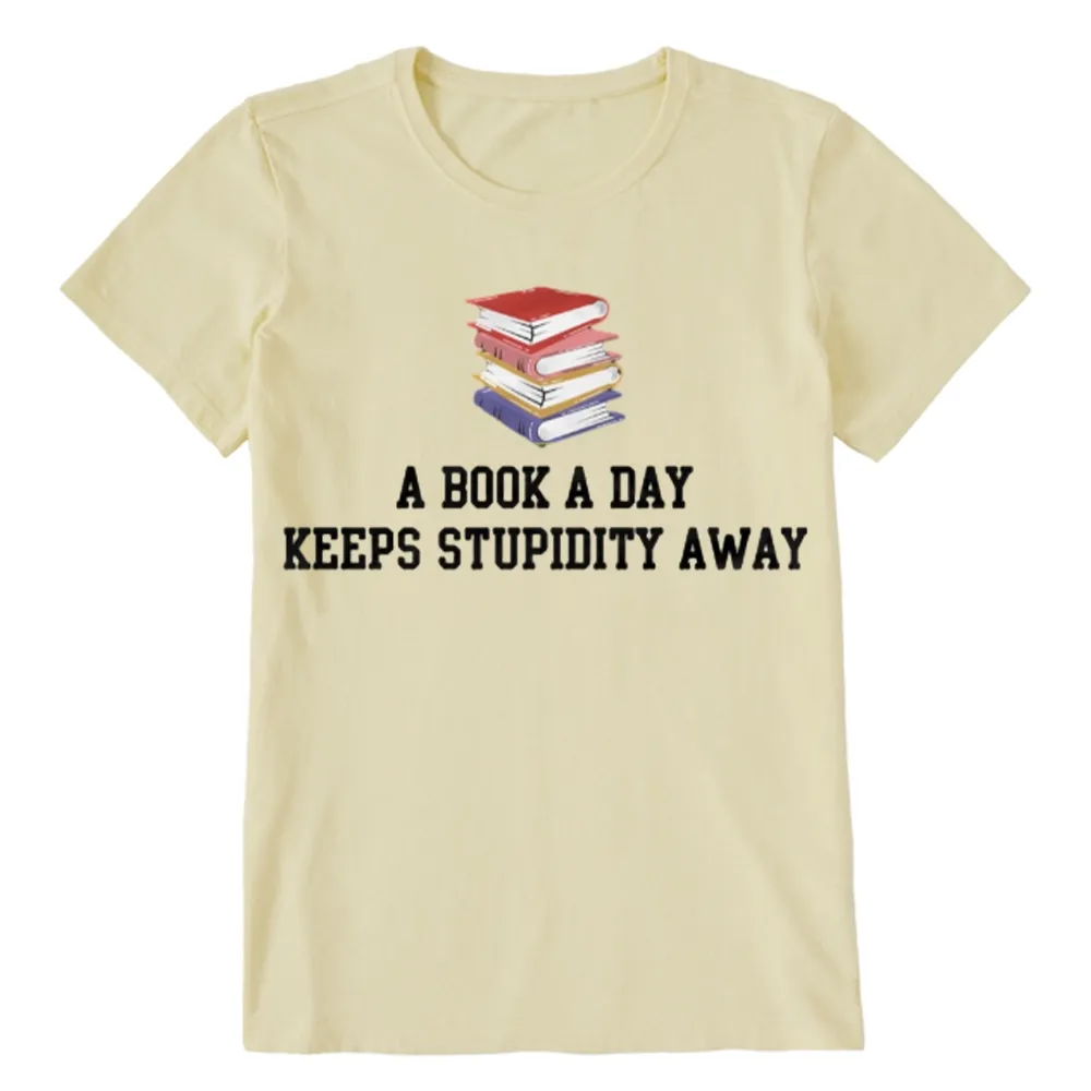 Pagewings A Book A Day Keeps Stupidity Away Unisex Classic T-shirt