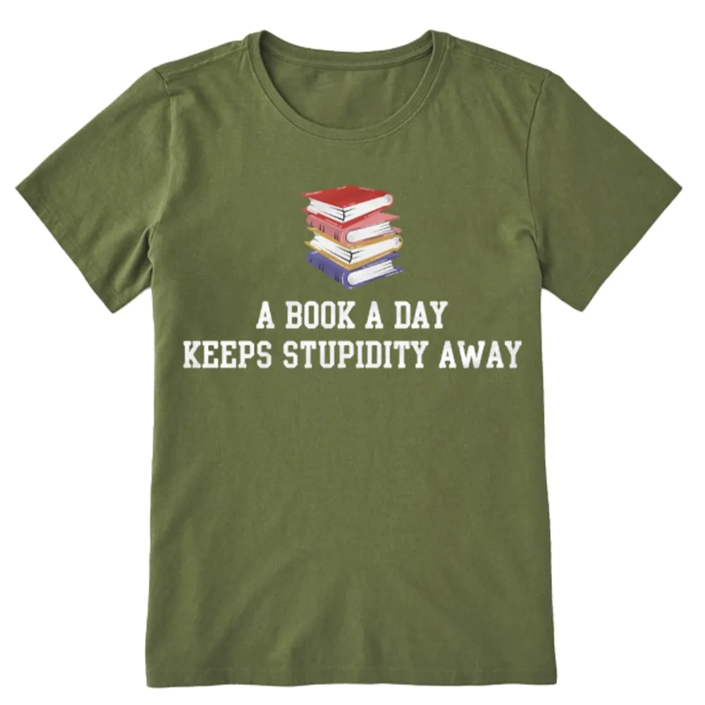 Pagewings A Book A Day Keeps Stupidity Away Unisex Classic T-shirt