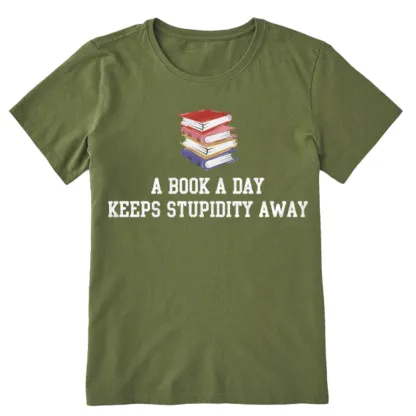 Pagewings A Book A Day Keeps Stupidity Away Unisex Classic T-shirt