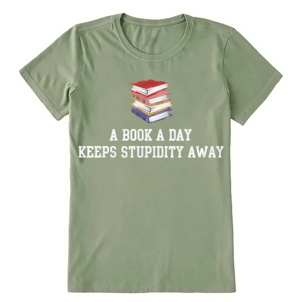 Pagewings A Book A Day Keeps Stupidity Away Unisex Classic T-shirt
