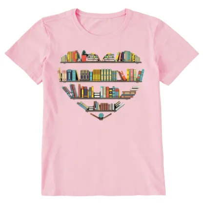 Pagewings Heart Bookshelves Unisex Classic T-shirt