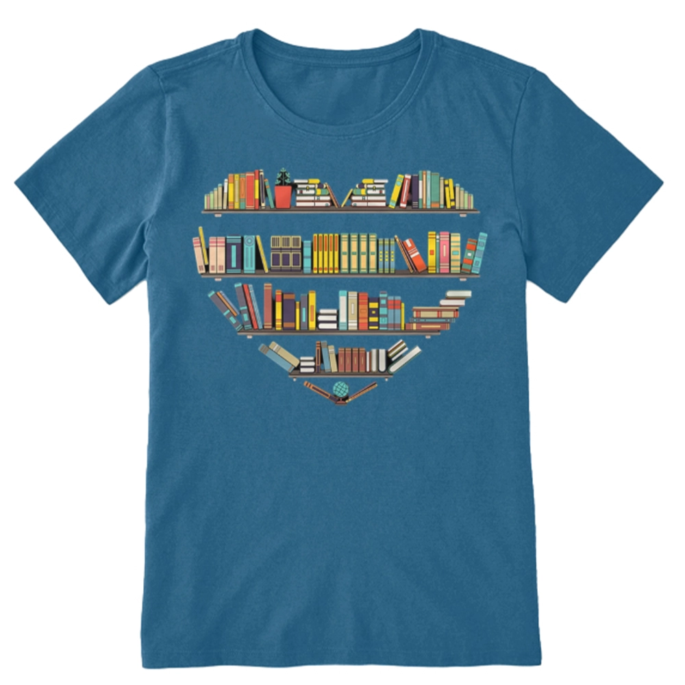 Pagewings Heart Bookshelves Unisex Classic T-shirt