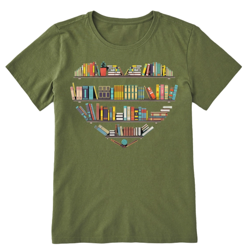 Pagewings Heart Bookshelves Unisex Classic T-shirt