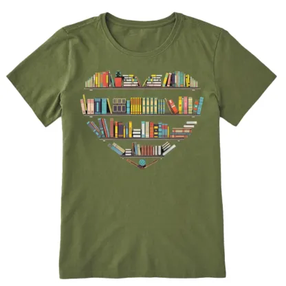 Pagewings Heart Bookshelves Unisex Classic T-shirt