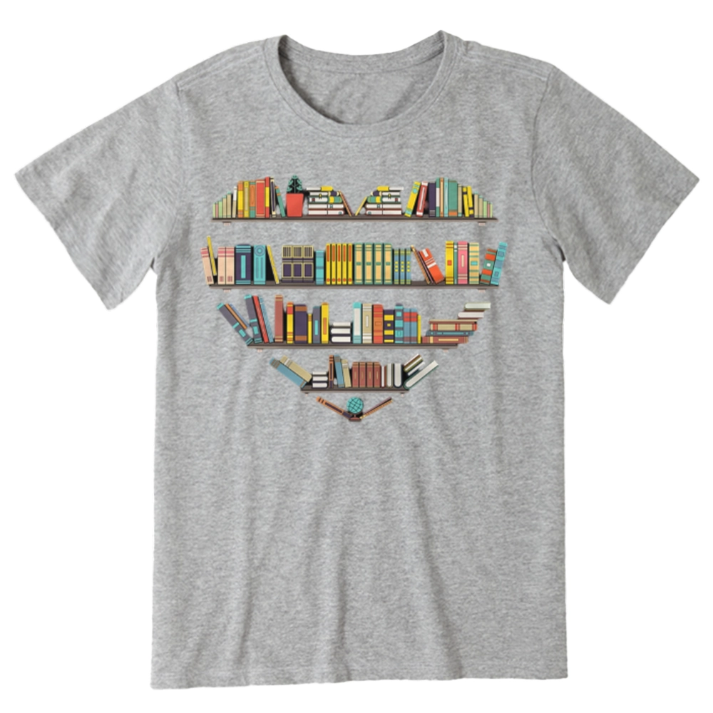 Pagewings Heart Bookshelves Unisex Classic T-shirt