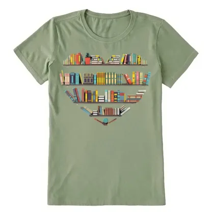Pagewings Heart Bookshelves Unisex Classic T-shirt