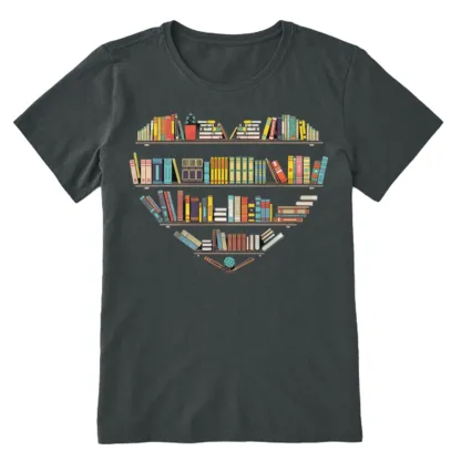 Pagewings Heart Bookshelves Unisex Classic T-shirt