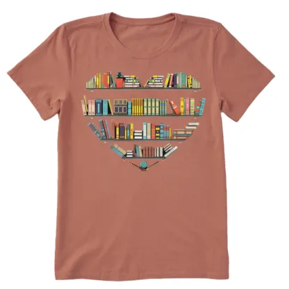 Pagewings Heart Bookshelves Unisex Classic T-shirt