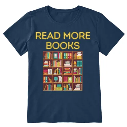 Pagewings Read More Books Bookshelves Unisex Classic T-shirt