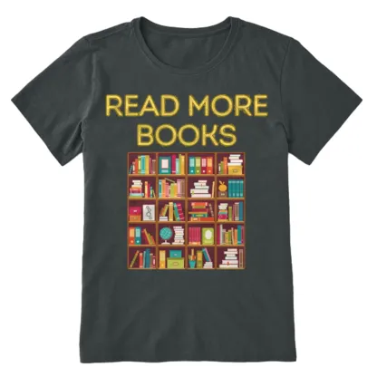 Pagewings Read More Books Bookshelves Unisex Classic T-shirt