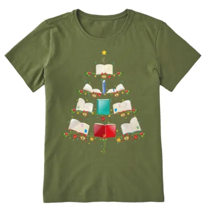 Pagewings Book Christmas Tree Unisex Classic T-shirt