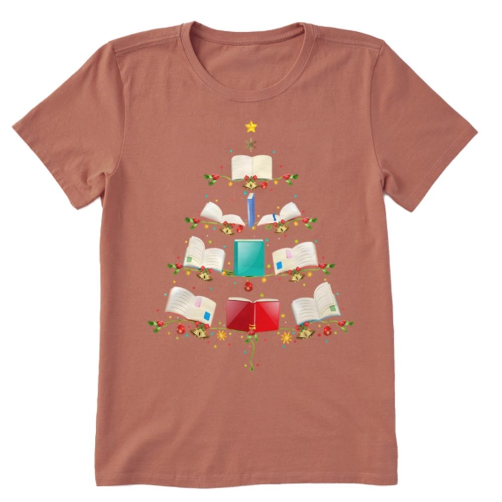 Pagewings Book Christmas Tree Unisex Classic T-shirt