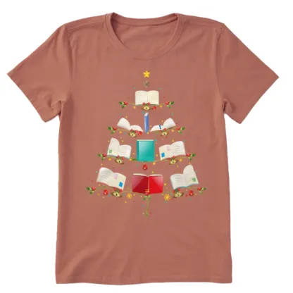Pagewings Book Christmas Tree Unisex Classic T-shirt