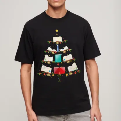 Pagewings Book Christmas Tree Unisex Classic T-shirt
