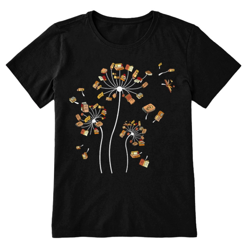 Pagewings Dandelion Flower Books Unisex Classic T-shirt