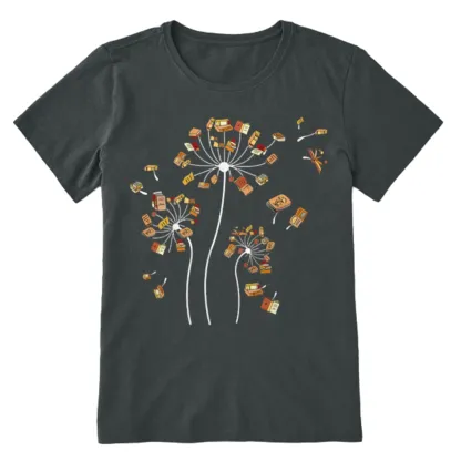 Pagewings Dandelion Flower Books Unisex Classic T-shirt