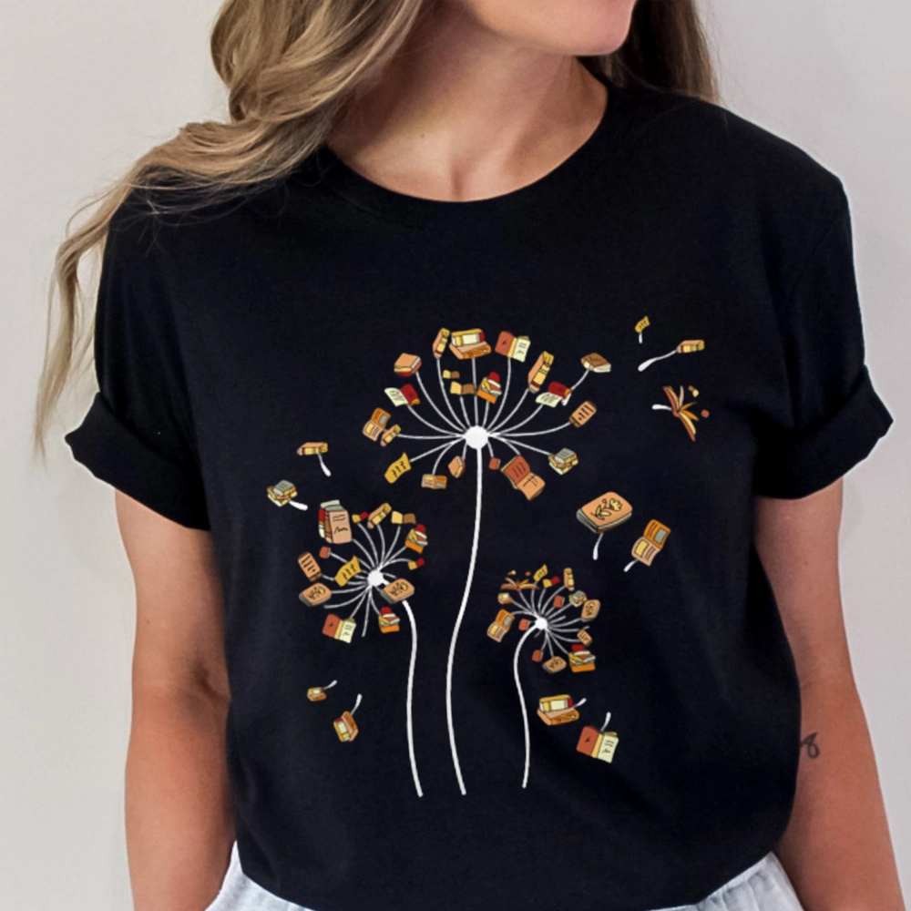Pagewings Dandelion Flower Books Unisex Classic T-shirt
