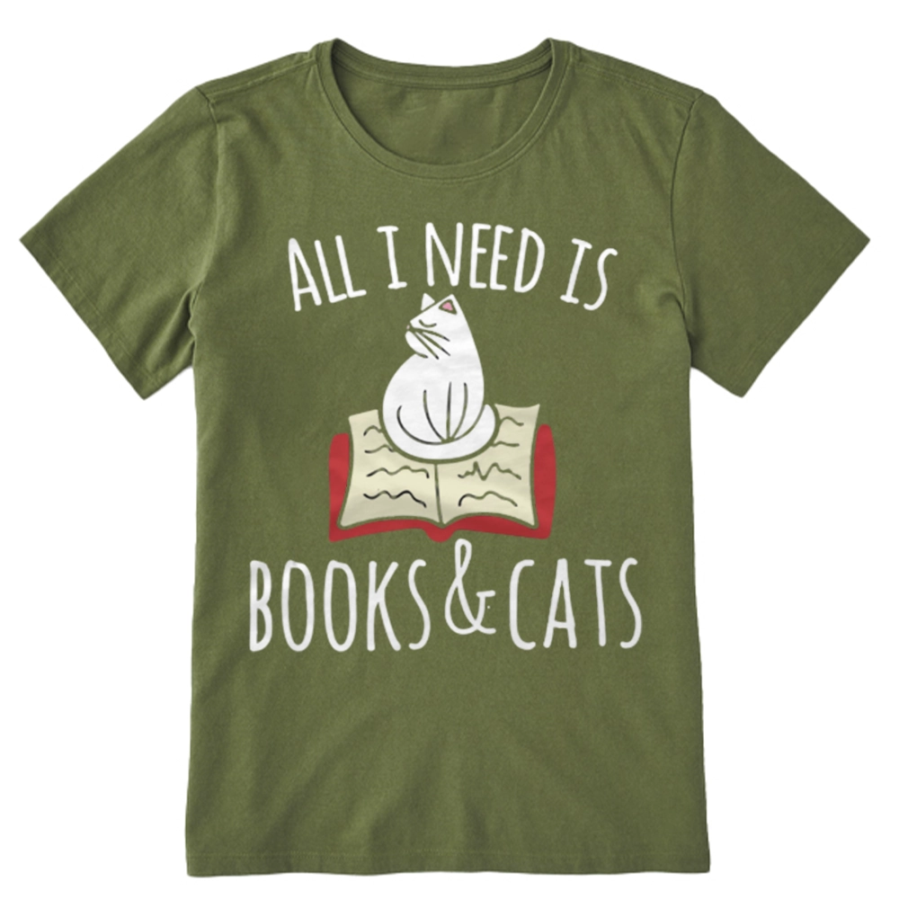 Pagewings All I Need Is Book & Cat Unisex Classic T-shirt
