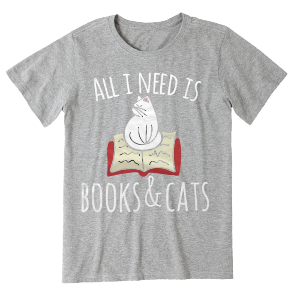 Pagewings All I Need Is Book & Cat Unisex Classic T-shirt