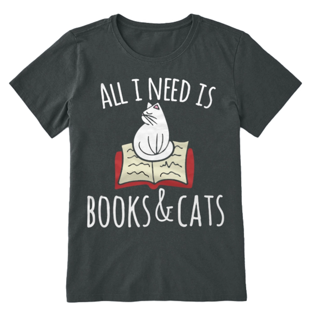 Pagewings All I Need Is Book & Cat Unisex Classic T-shirt