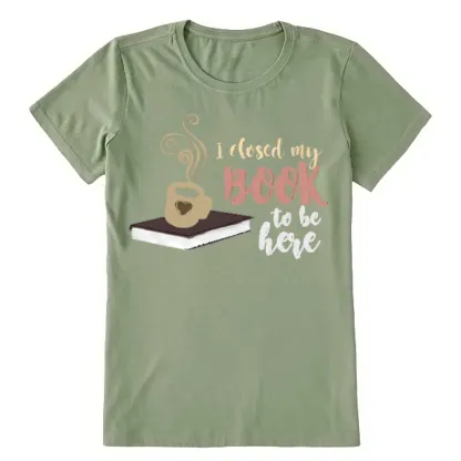 Pagewings I Closed My Book To Be Here Unisex Classic T-shirt