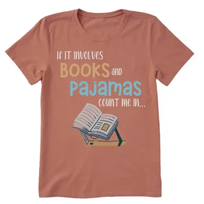 Pagewings If It Involves Books And Pajamas Count Me In Unisex Classic T-shirt