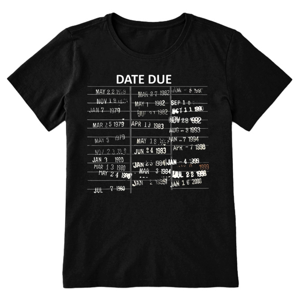Pagewings Library Card Due Date Unisex Classic T-shirt
