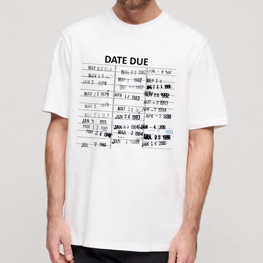 Pagewings Library Card Due Date Unisex Classic T-shirt