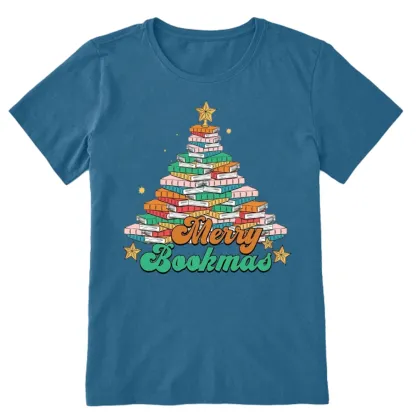 Pagewings Christmas Merry Bookmas Unisex Classic T-shirt