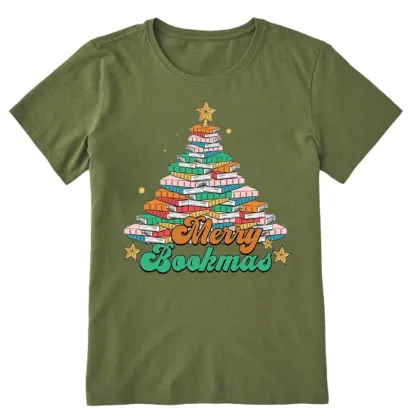 Pagewings Christmas Merry Bookmas Unisex Classic T-shirt