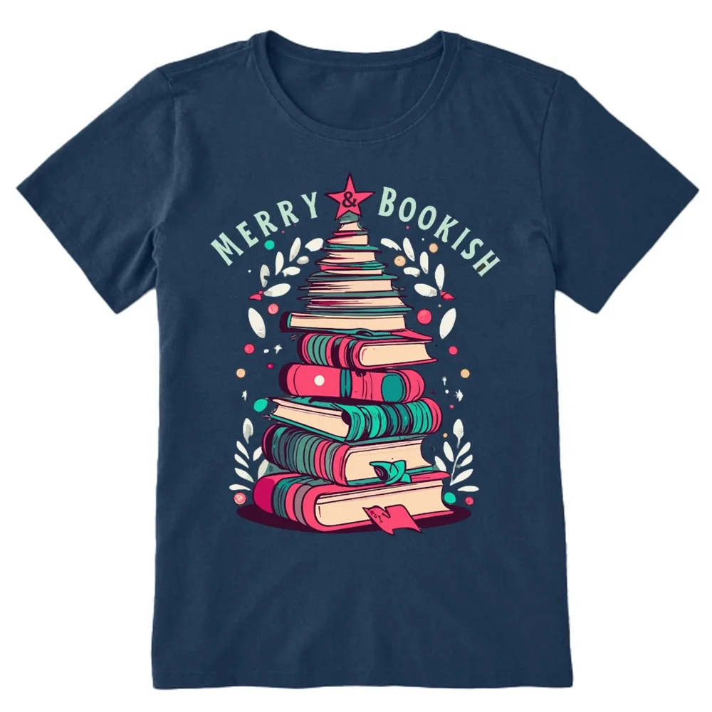 Pagewings Merry & Bookish Christmas Unisex Classic T-shirt