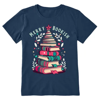 Pagewings Merry & Bookish Christmas Unisex Classic T-shirt