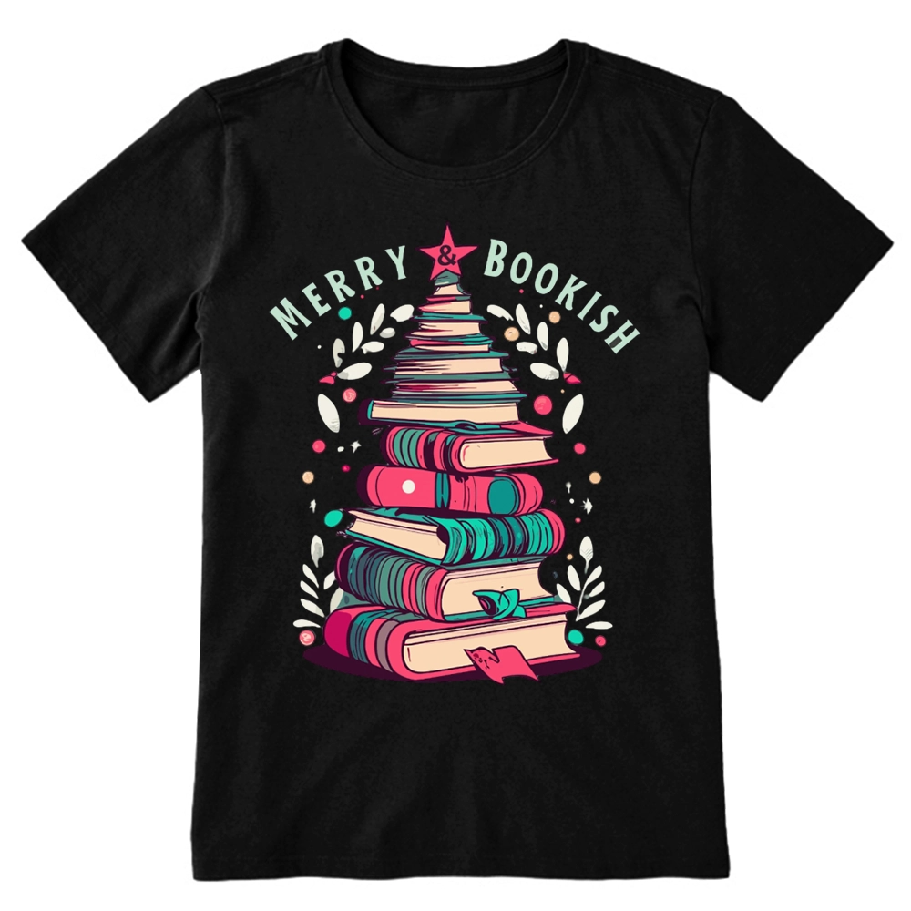Pagewings Merry & Bookish Christmas Unisex Classic T-shirt